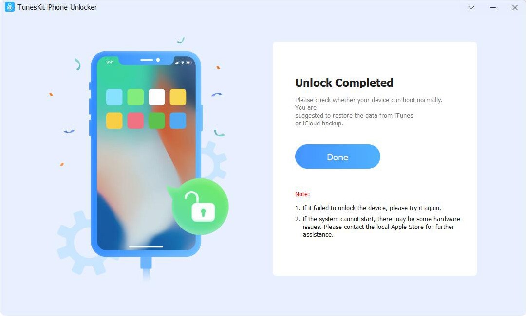 Tuneskit iPhone Unlocker4